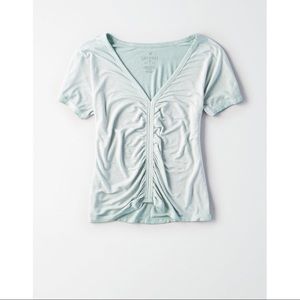 AE // SOFT & SEXY CINCH FRONT DOLMAN TEE